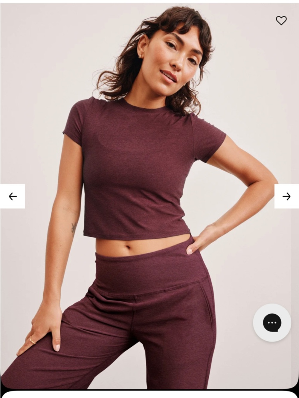 Beyond Yoga Featherweight Cropped Tee